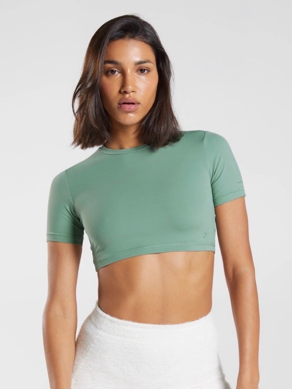 Whitney Simmons Short Sleeve Crop Top
